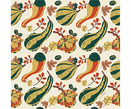 Beth Harper Design | Autumn Gourd Pattern